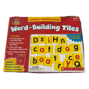 Literacy Manipulatives Word Building Magnetic Alphabet Tiles Learn Spell Read